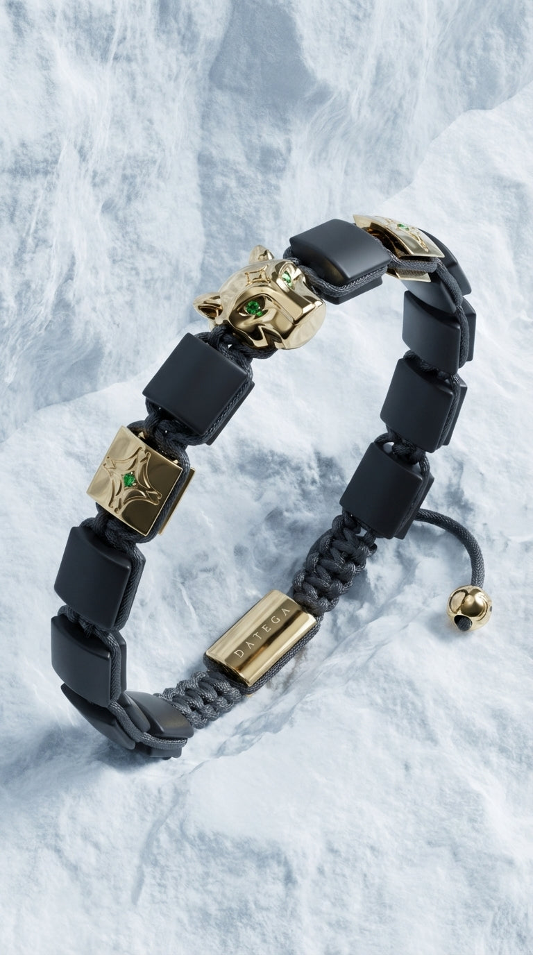 Grand Jaguar Yellow Gold Onyx Star