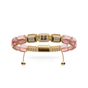 Eternal Cross Yellow Gold & Rose Quartz
