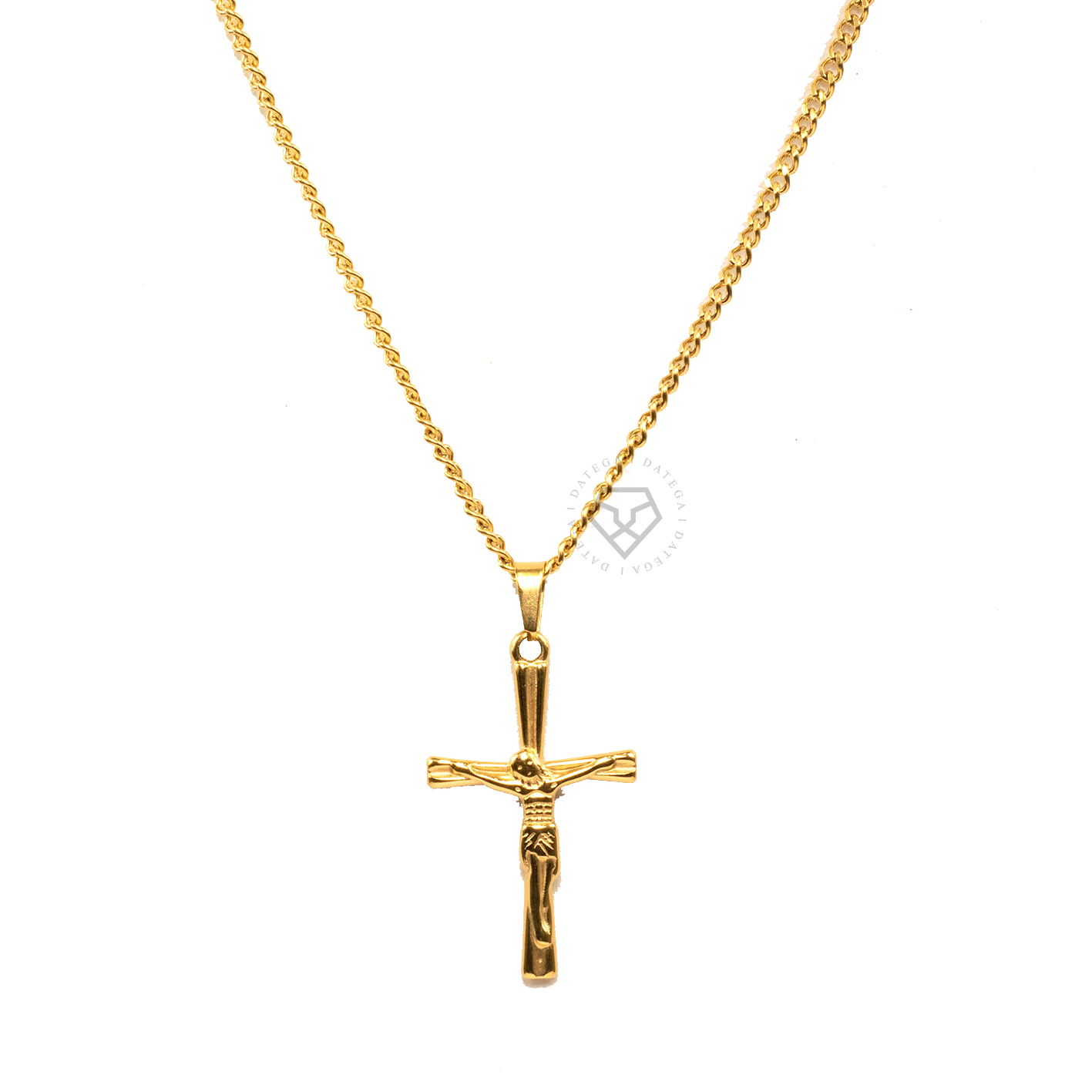 Holy Jesus Yellow Gold Necklace