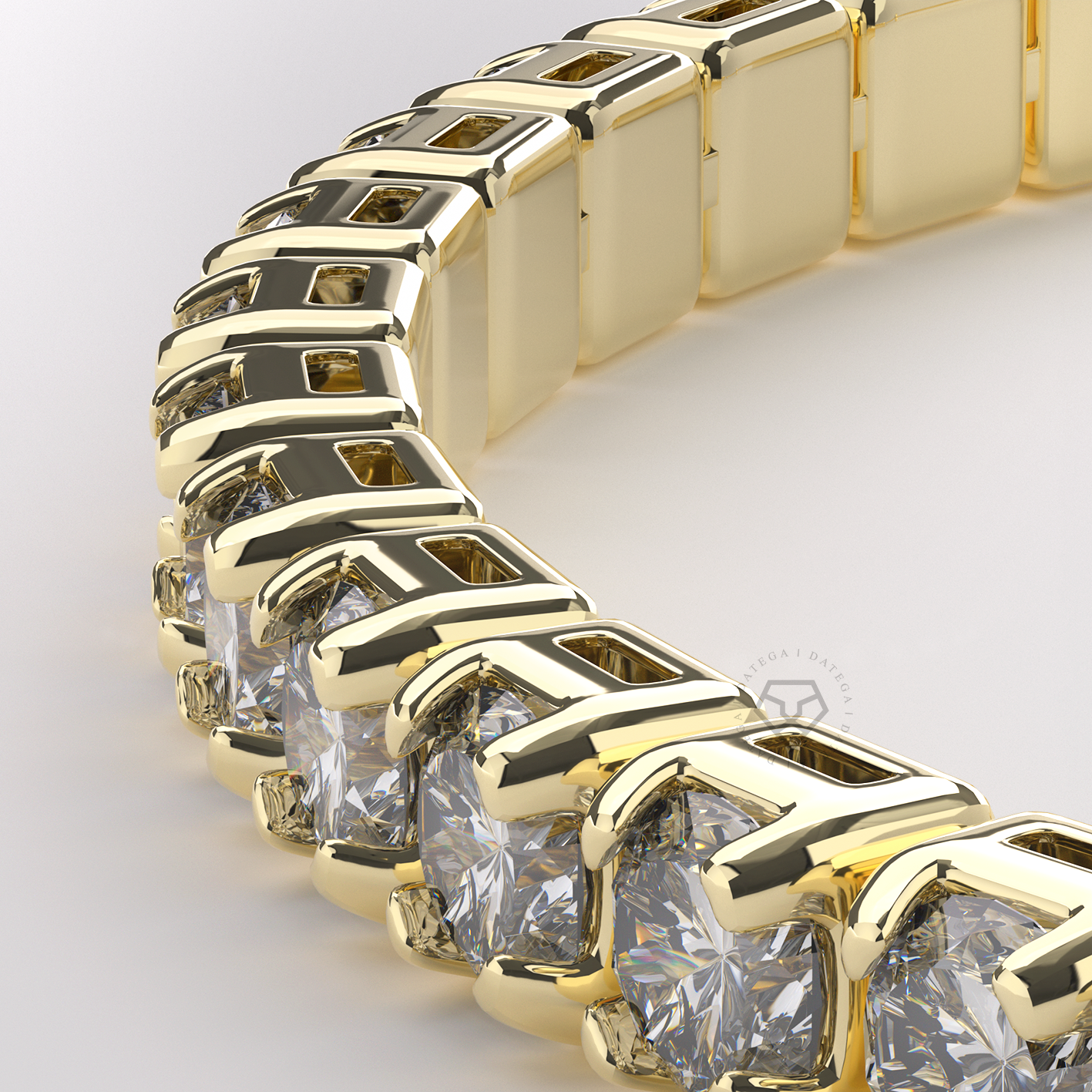 Yellow Gold Tennis Bracelet