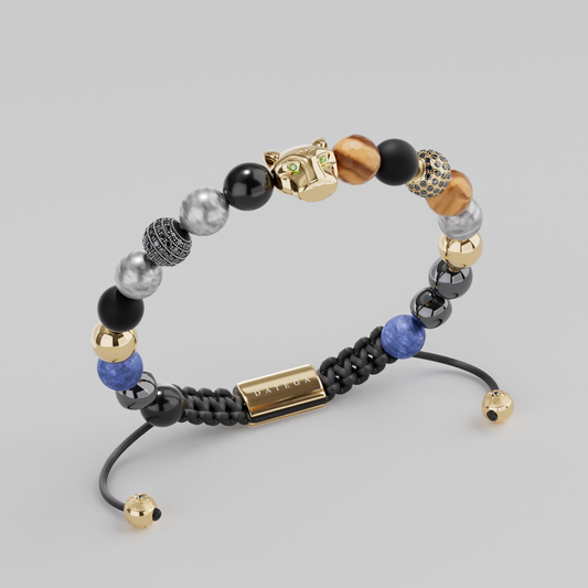 Grand Jaguar Yellow Gold & Smoky Quartz