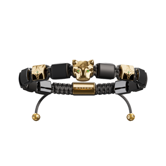 Grand Jaguar Yellow Gold Onyx Star