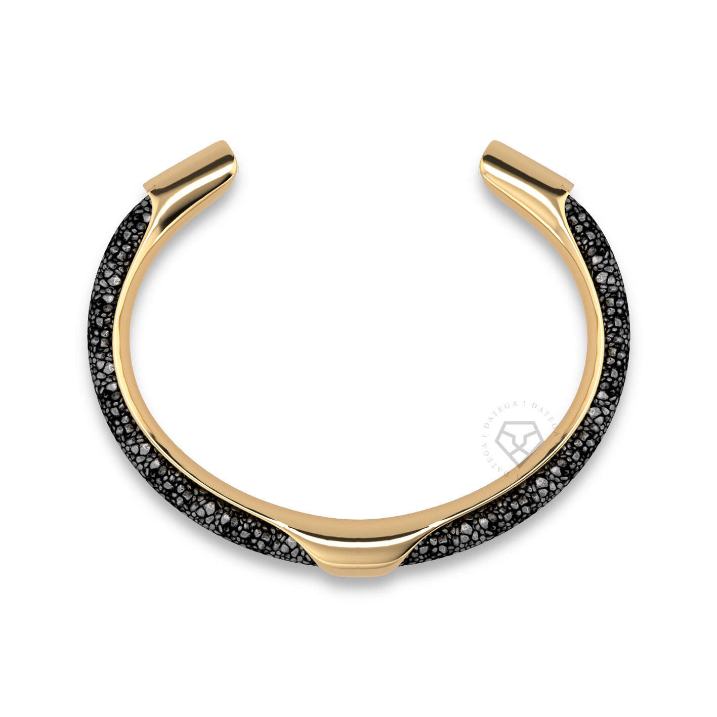 Arum Yellow Gold Black Stingray