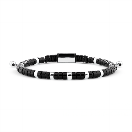 Onyx & White Gold Capri Bracelet