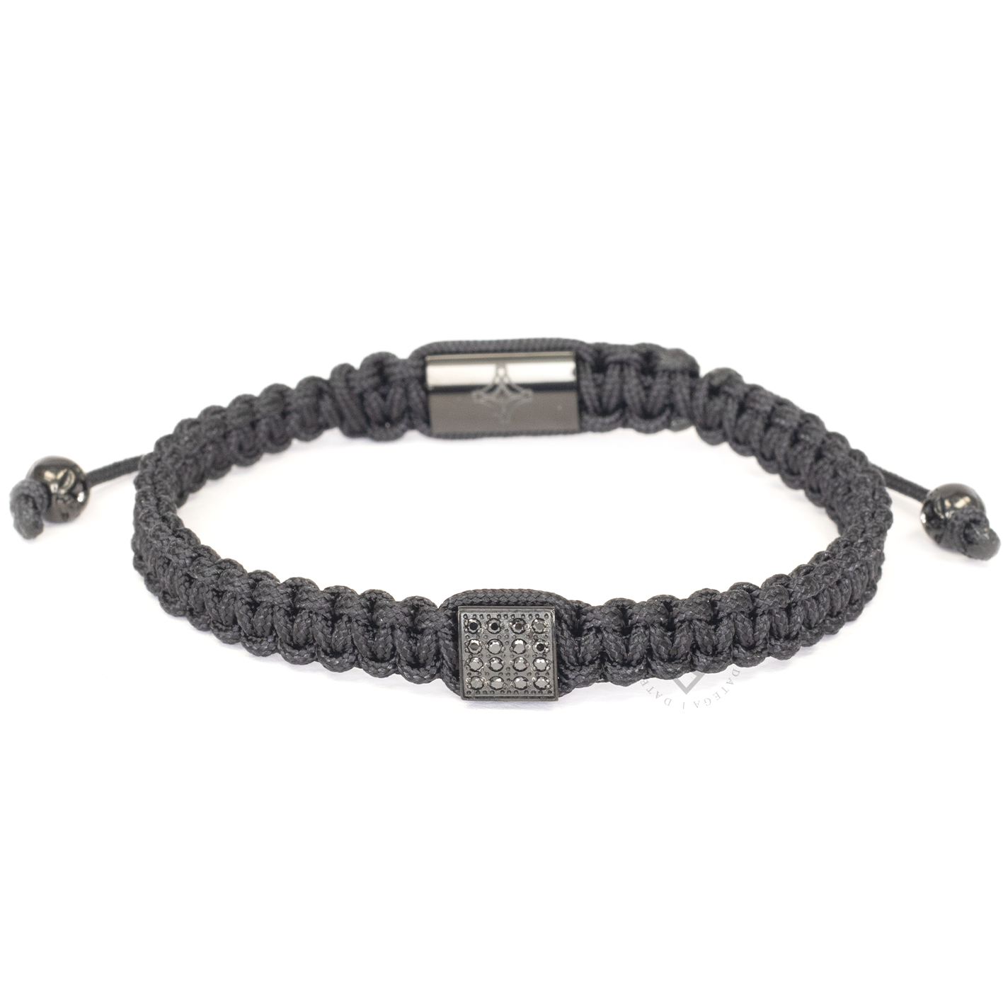 Simple Square Ruthenium Black Cz
