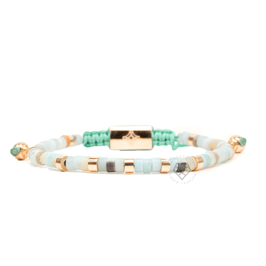Aquamarine & Rose Gold Capri Bracelet