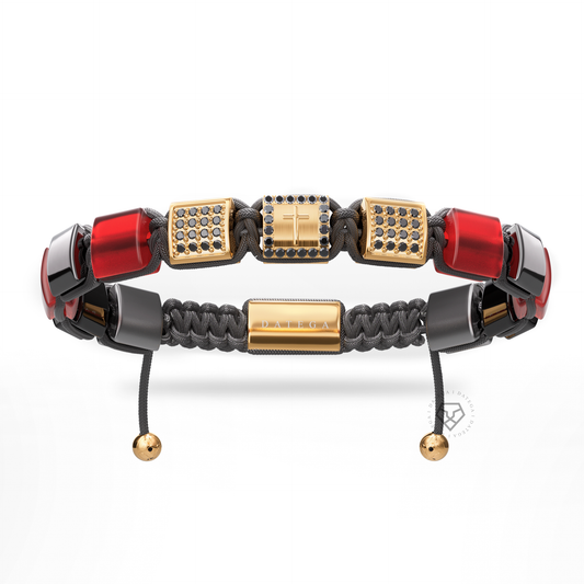 Eternal Cross Yellow Gold & Granate