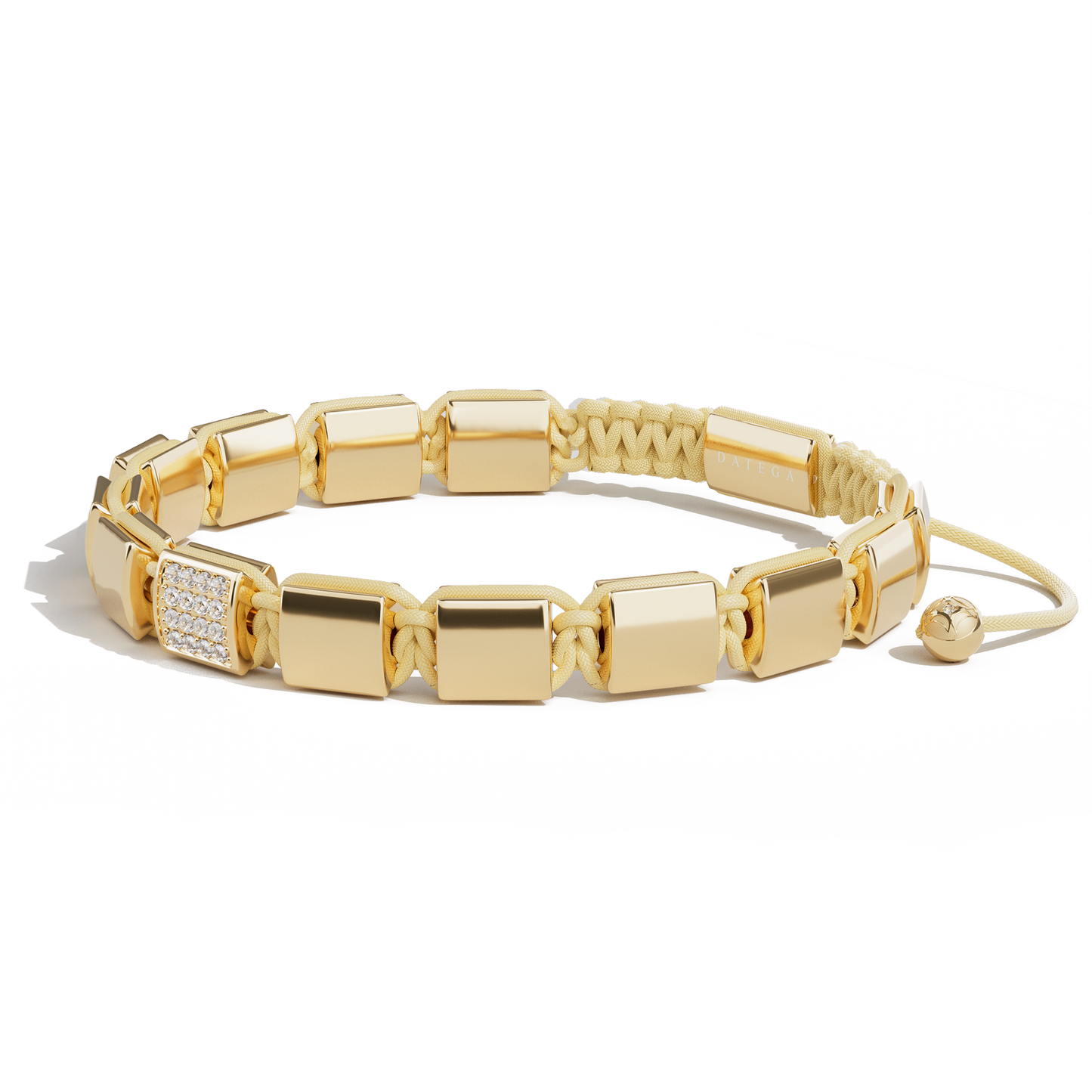 Shinny Gold & Yellow Gold Clear Swarovski