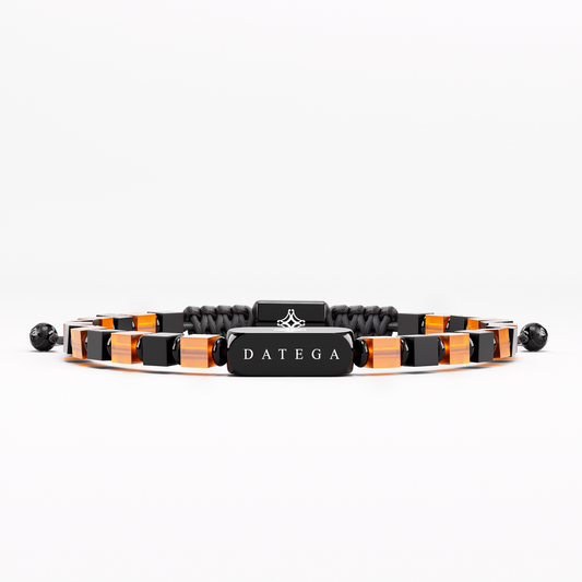 Onyx, Tiger Eye & DATEGA Block Bracelet