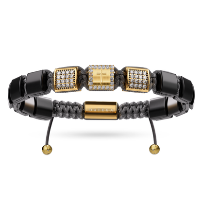 Eternal Cross Yellow Gold & Clear Swarovski