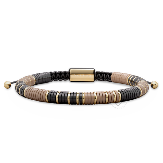 Havana Pecan & Yellow Gold Bracelet
