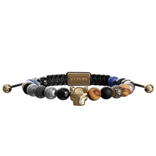 Grand Jaguar Yellow Gold & Smoky Quartz