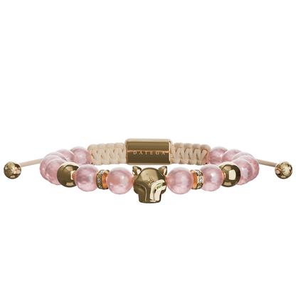 Grand Jaguar Yellow Gold & Rose Quartz