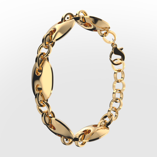 Datega Gold Cuban Bracelet