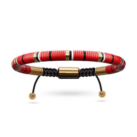 Havana Red & Yellow Gold Bracelet