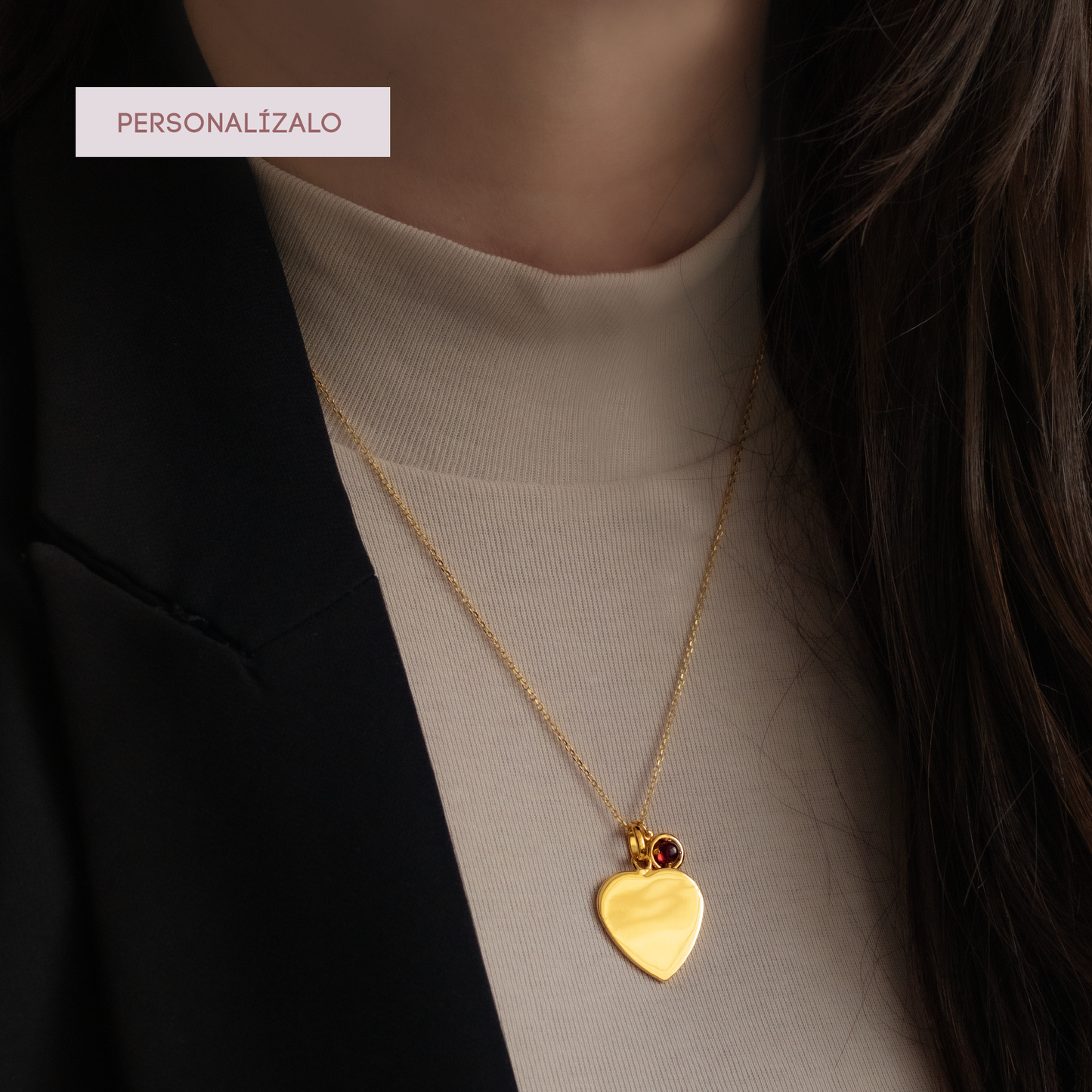 Heart Charm Necklace - Yellow Gold