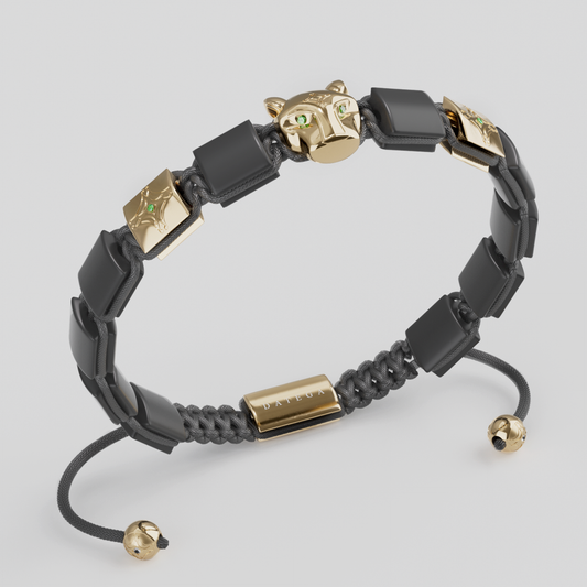 Grand Jaguar Yellow Gold Onyx Star