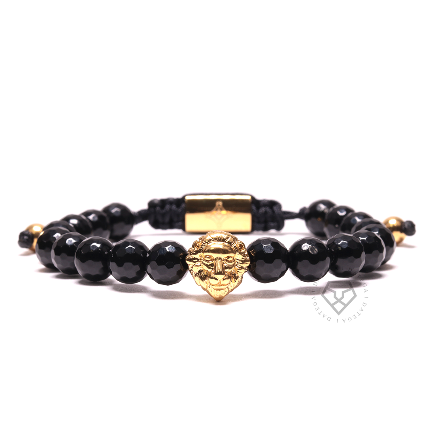 Lion Yellow Gold & Agate Faceted