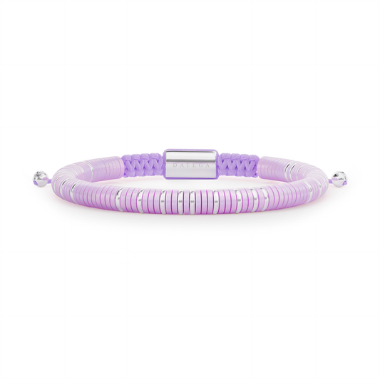 Havana Violet & White Gold Bracelet