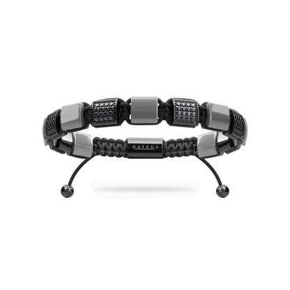 The Cairo Flatbead - Hematite & Swarovski