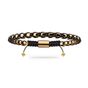 Woven Box Chain Yellow Gold & Black