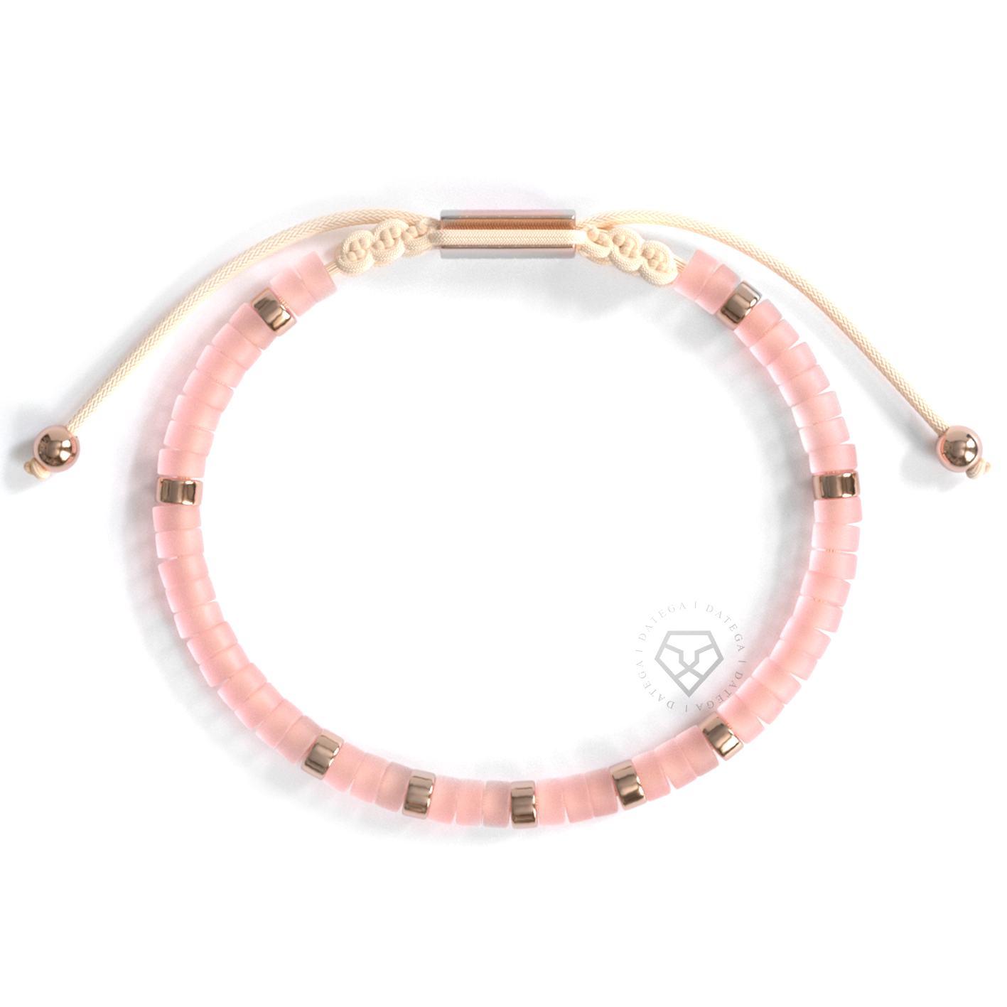 Rose Quartz & Rose Gold Capri Bracelet