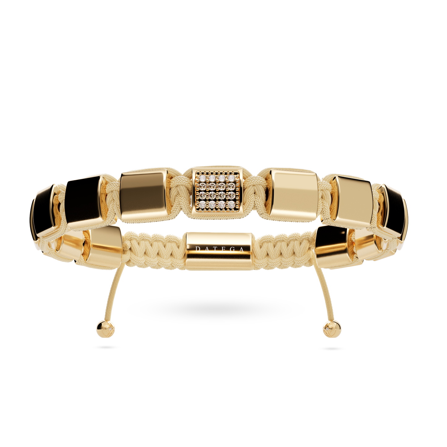 Shinny Gold & Yellow Gold Clear Swarovski