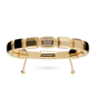Shinny Gold & Yellow Gold Clear Swarovski