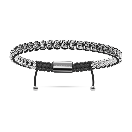 Spiked White Gold & Black