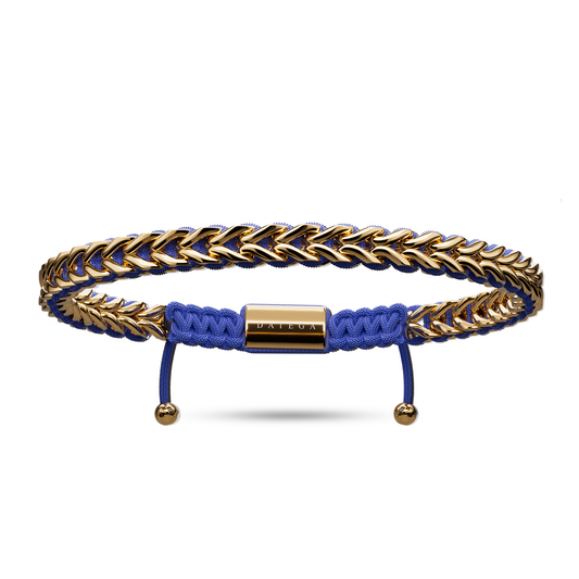 Spiked Yellow Gold & Blue