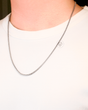 Clamp Chain White Gold - 3 mm