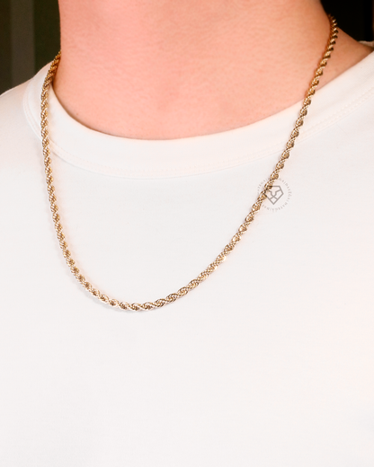 Twine ChainYellow Gold - 3 mm