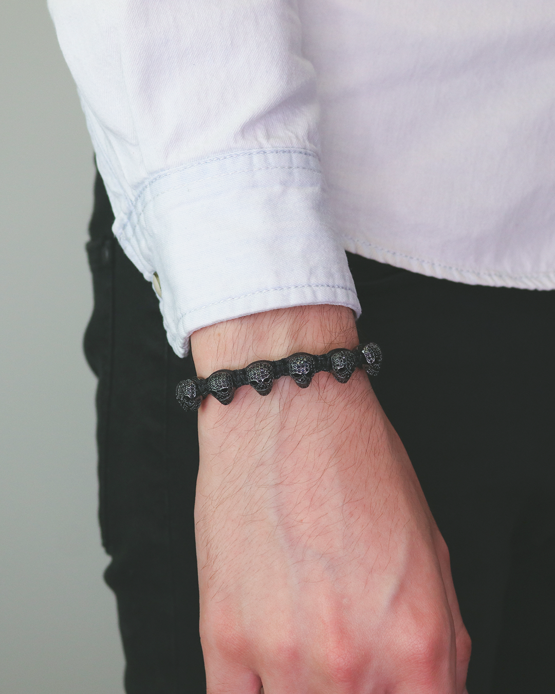 Ruthenium Luxury Cz Skulls