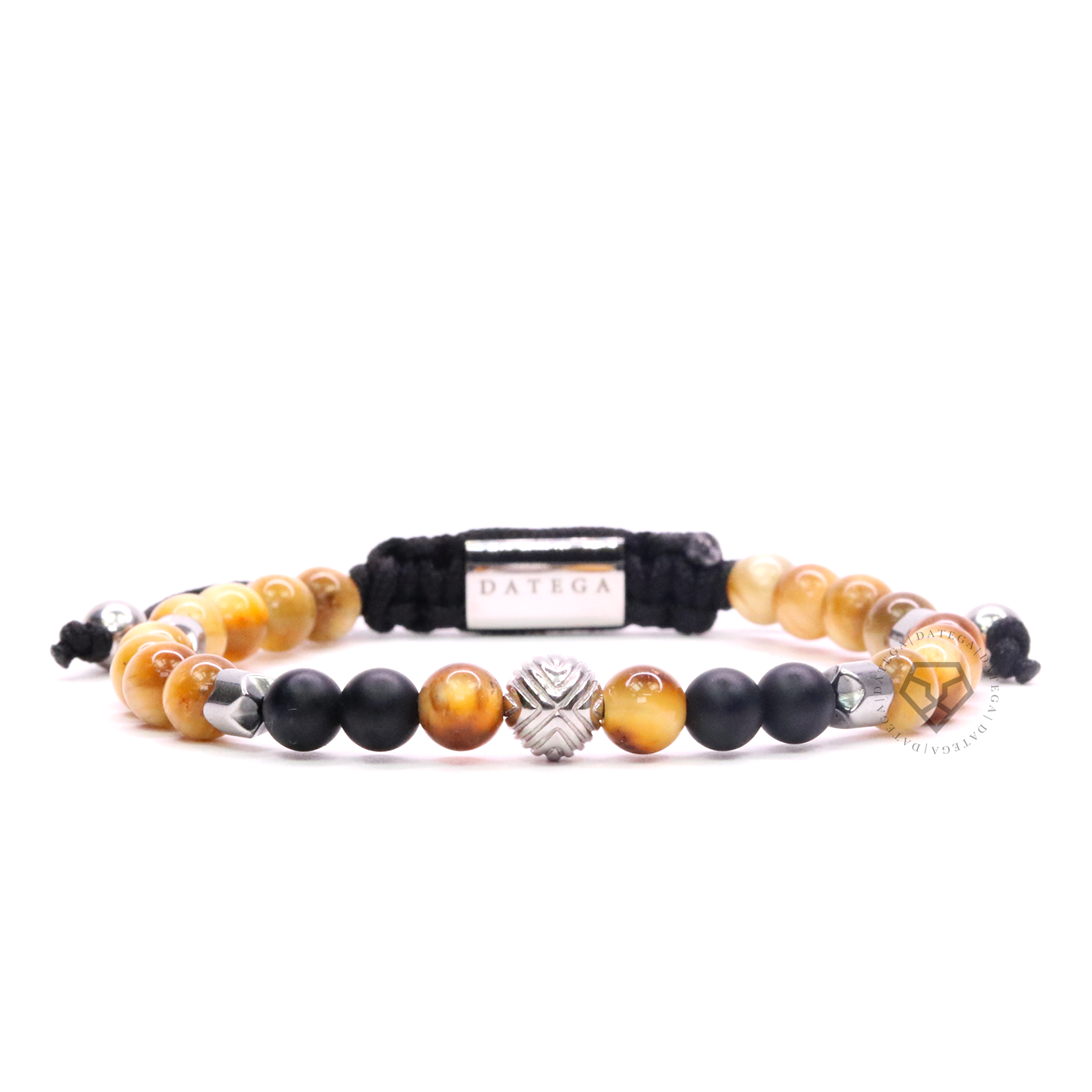 EXXE Sphere White Gold, Yellow Tiger Eye & Spike