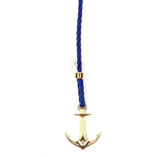 Yellow Gold DATEGA Anchor - Blue Rope