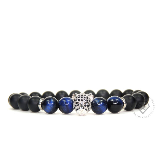 Onyx, Blue Tiger Eye & Cz Panther
