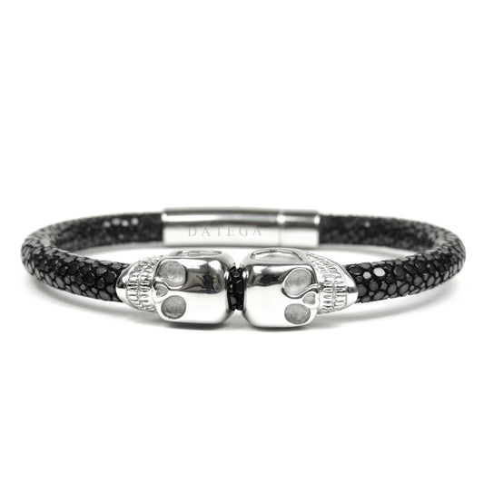 Twinskull White Gold Black Stingray