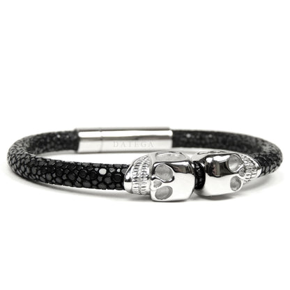 Twinskull White Gold Black Stingray