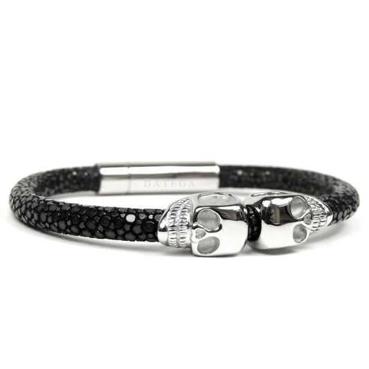Twinskull White Gold Black Stingray