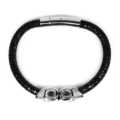 Twinskull White Gold Black Stingray
