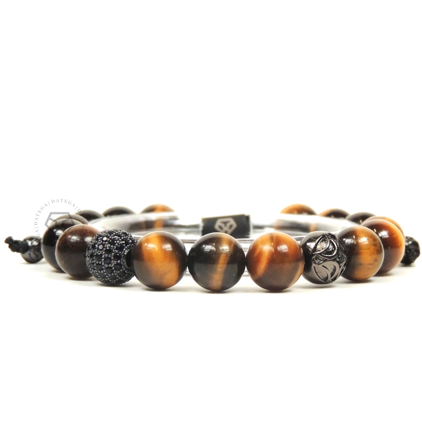 Tiger Eye & Cz Ball