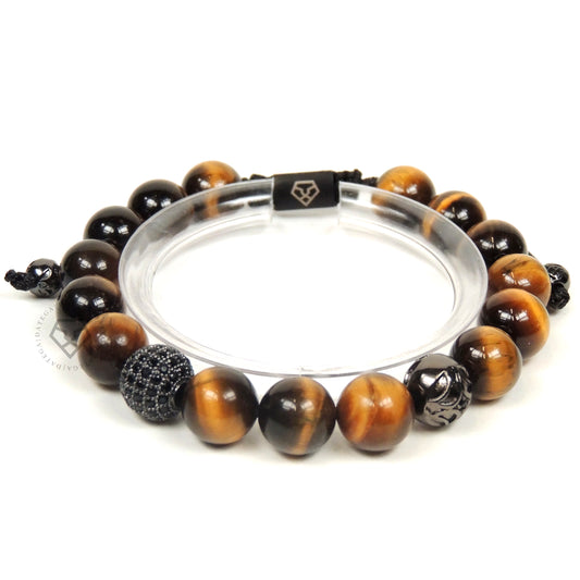 Tiger Eye & Cz Ball