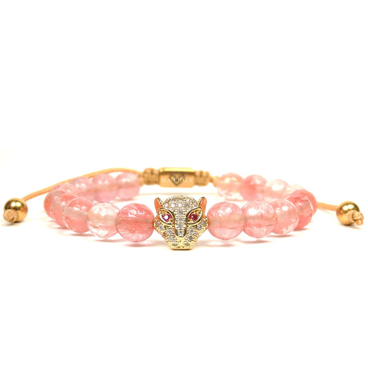 Cz Jaguar & Cherry Quartz