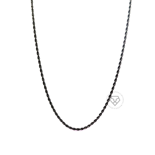 Twine Chain Ruthenium - 3 mm