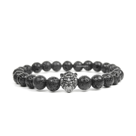 Lion Ruthenium & Lava Stone