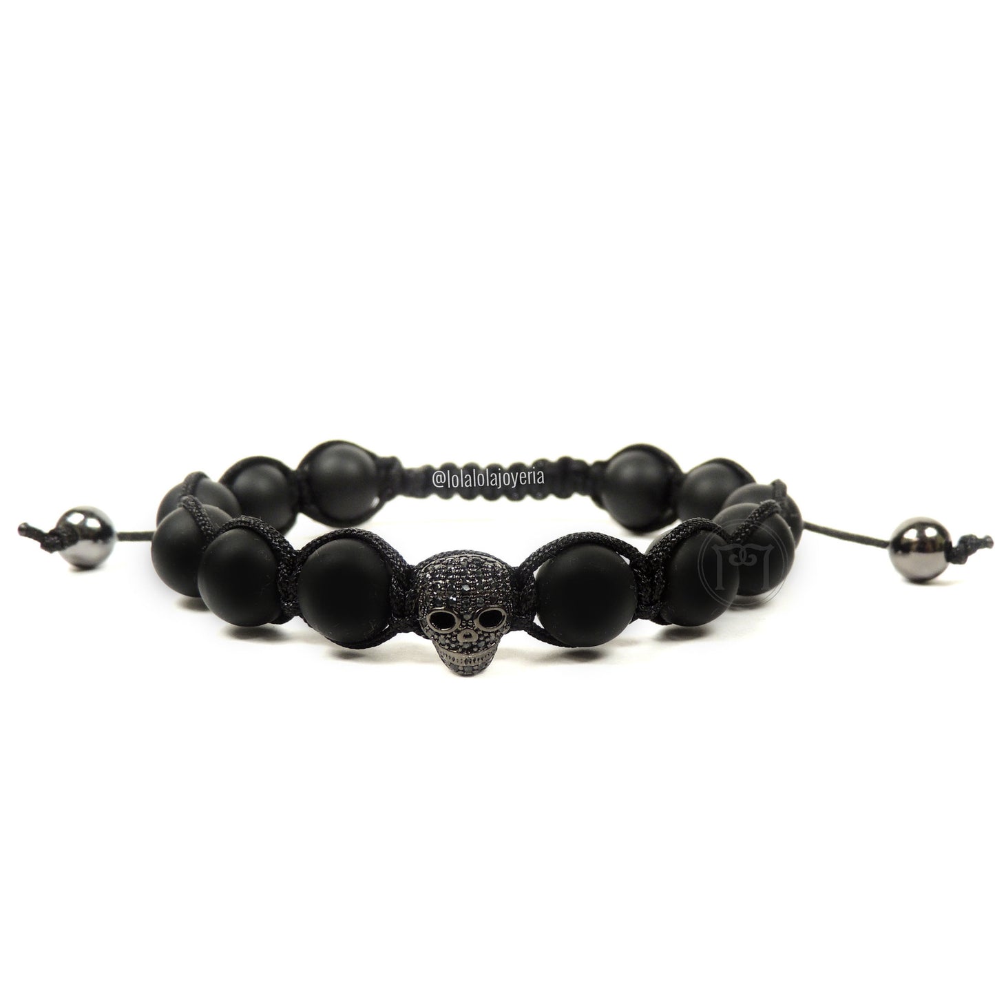 Ruthenium Luxury Skull & Onyx