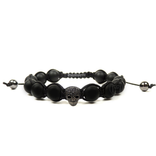 Ruthenium Luxury Skull & Onyx