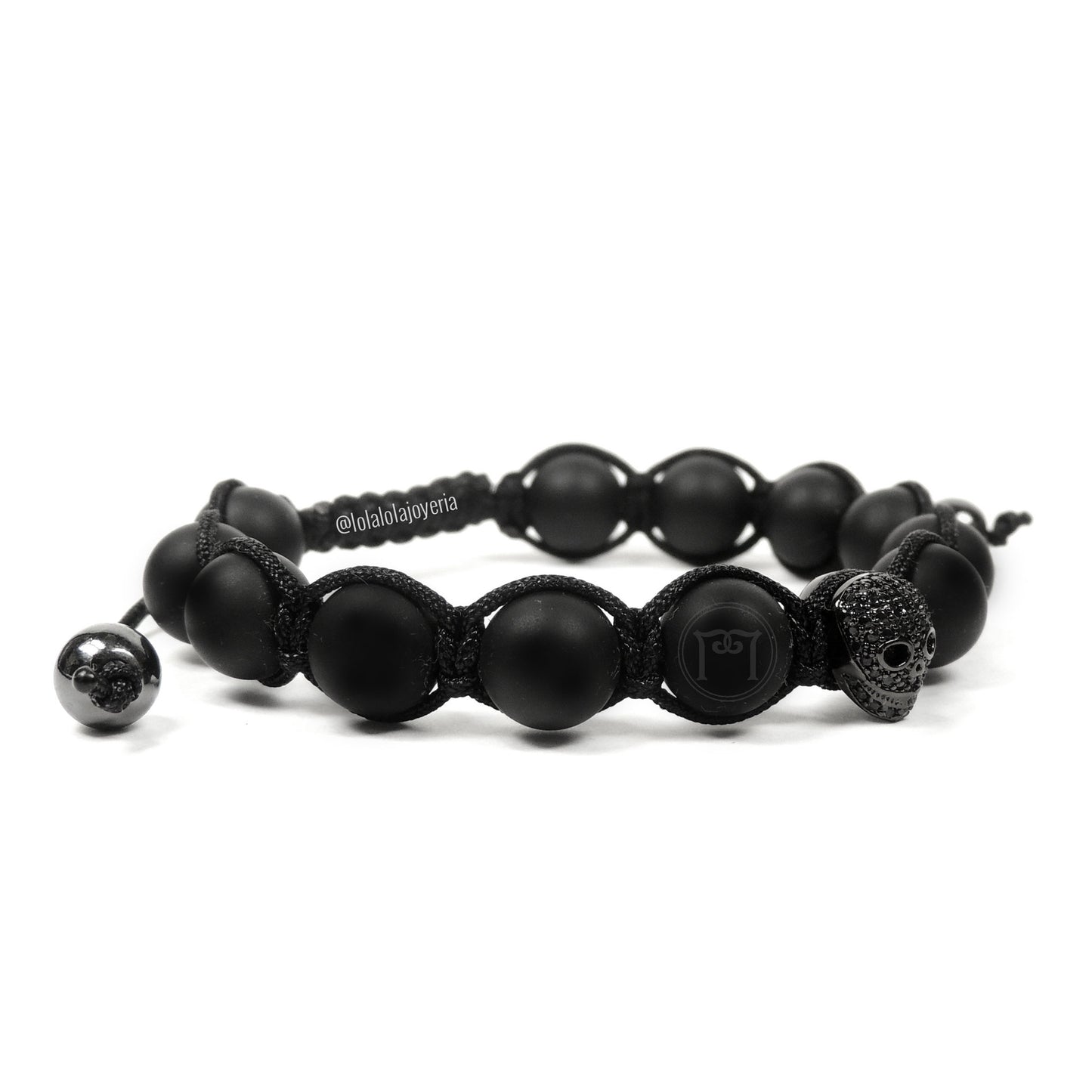Ruthenium Luxury Skull & Onyx