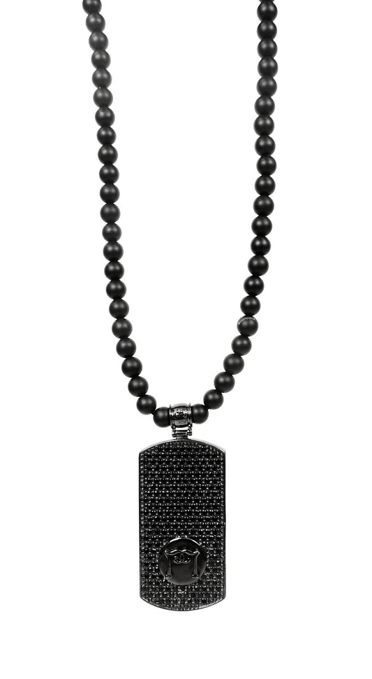 Matte Onyx - Lola Lola Cz Ruthenium Tag