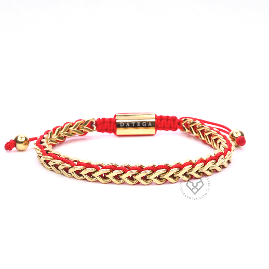 Spiked Yellow Gold & Red